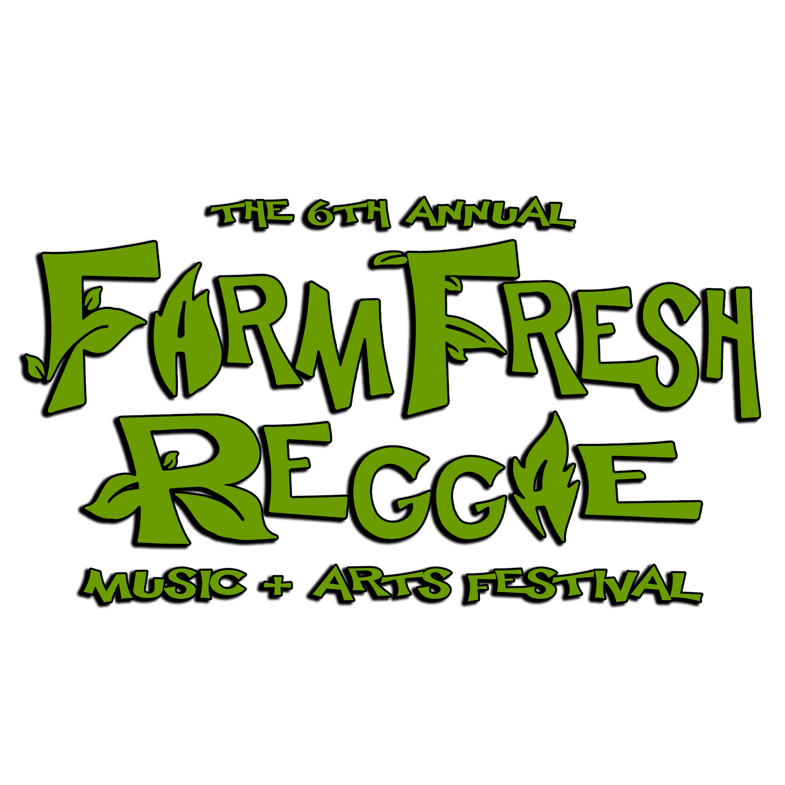 the logo for the farm fresh reggae music and arts festival